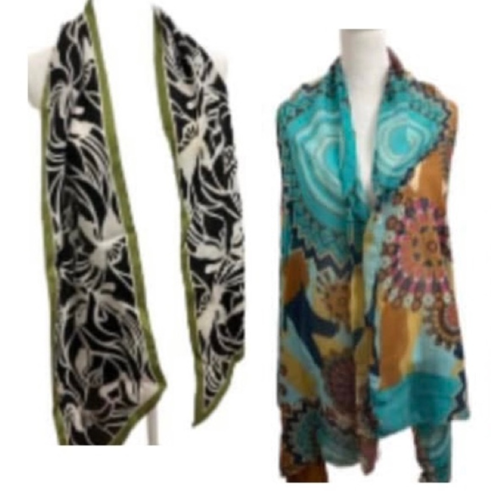 Bundle of Three Fashionable Trendy Scarves